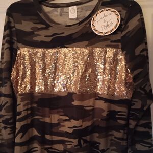 Sunshine & Rodeos Beautiful Blouse Size Ladies M